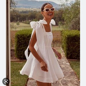 DISSH never worn white linen dress